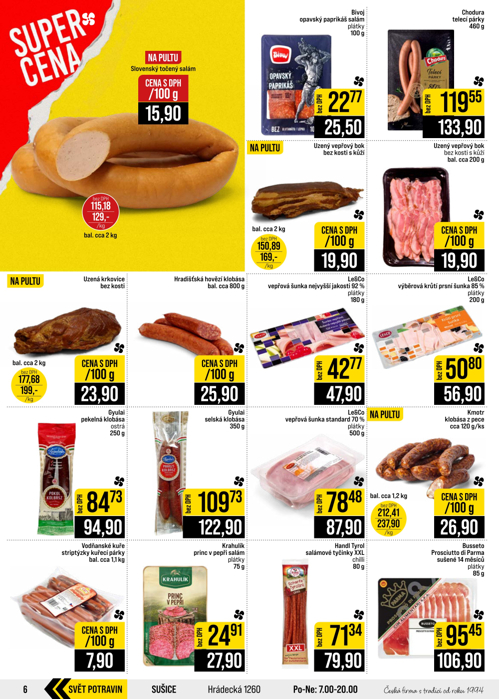 Leták JIP leták CC Cash & Carry - Brno, Ostrava, Praha, Polička, Olomouc, Karlovy Vary, Zlín, Jilemnice, Pardubice - strana 6
