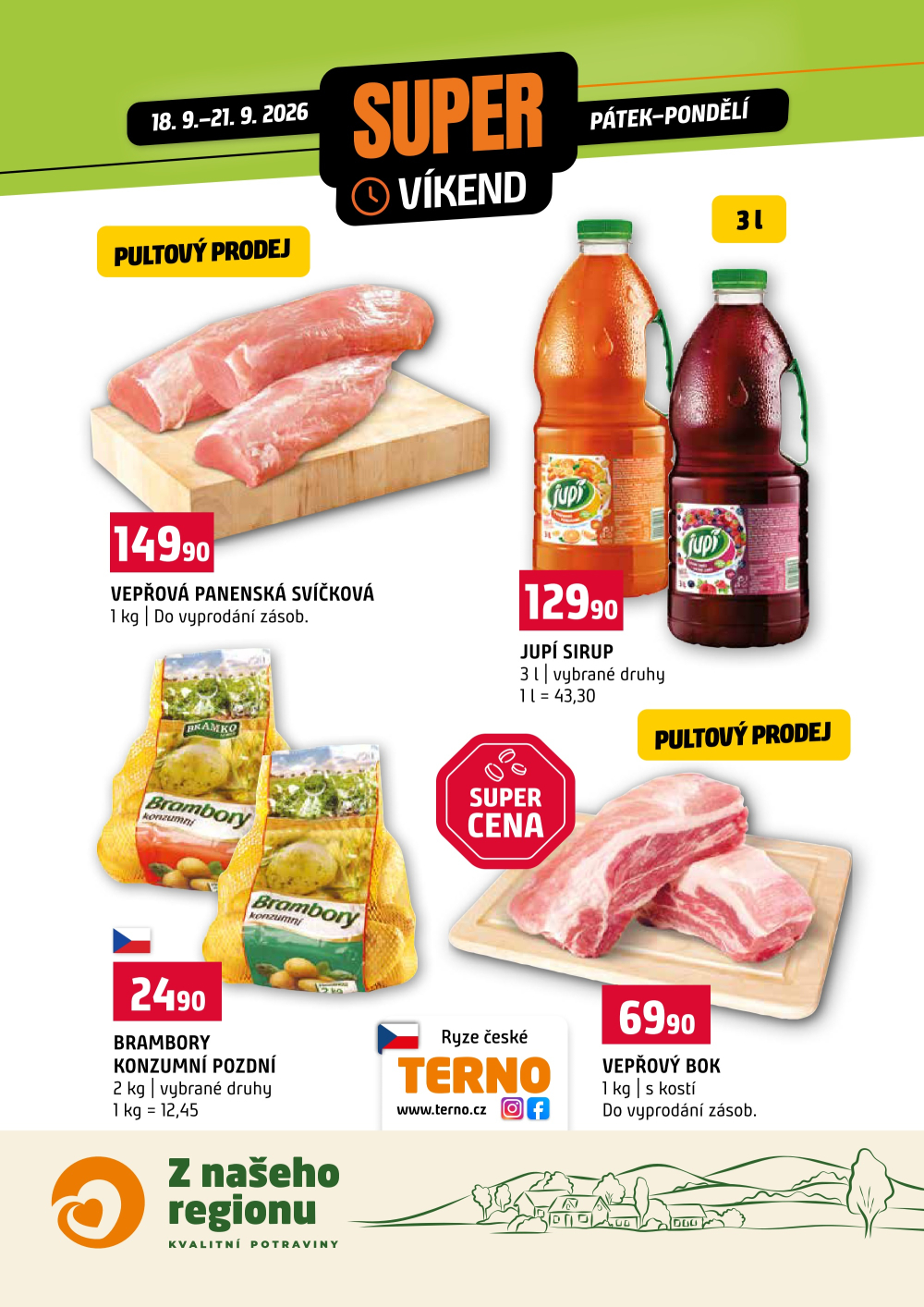 Leták Terno leták - Víkendovka - strana 1