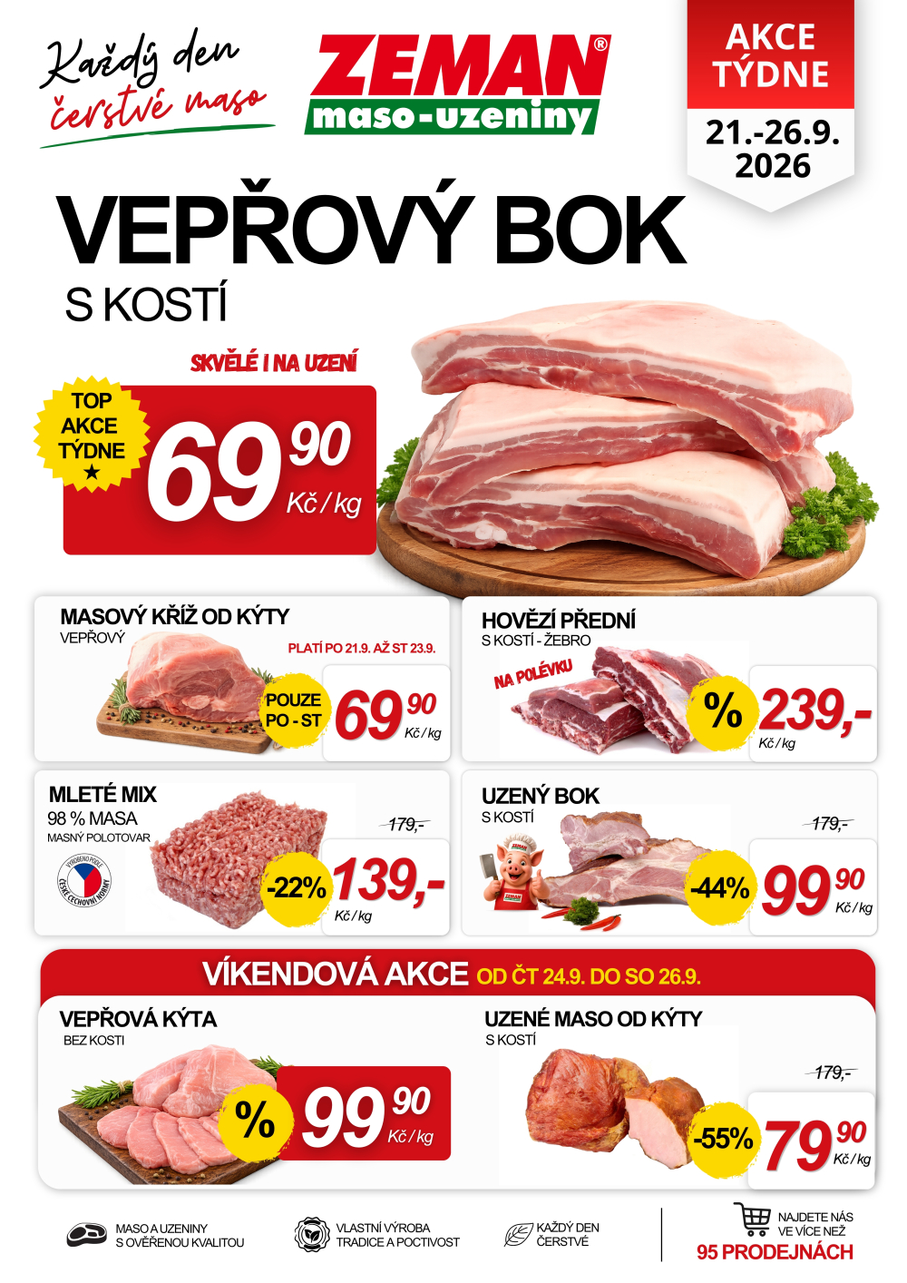 Leták ZEMAN maso - uzeniny leták - strana 1