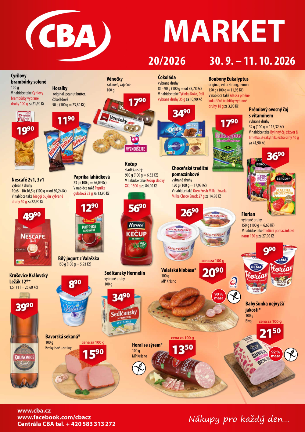 Leták CBA Market leták - strana 1