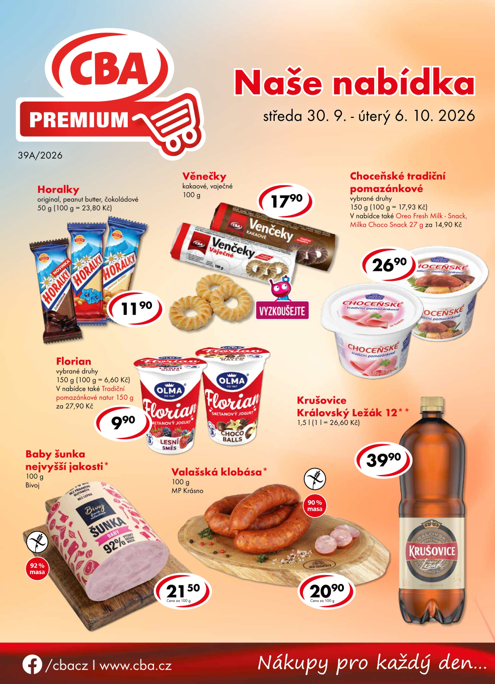 Leták CBA Premium leták - strana 1