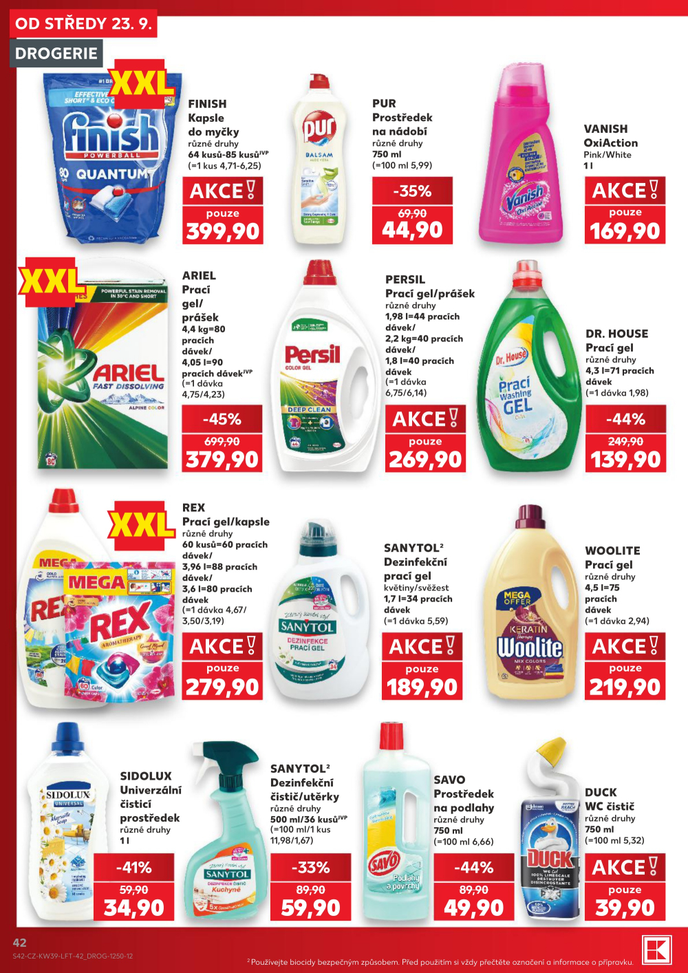 Leták Kaufland leták České Budějovice, Na Sádkách - strana 42
