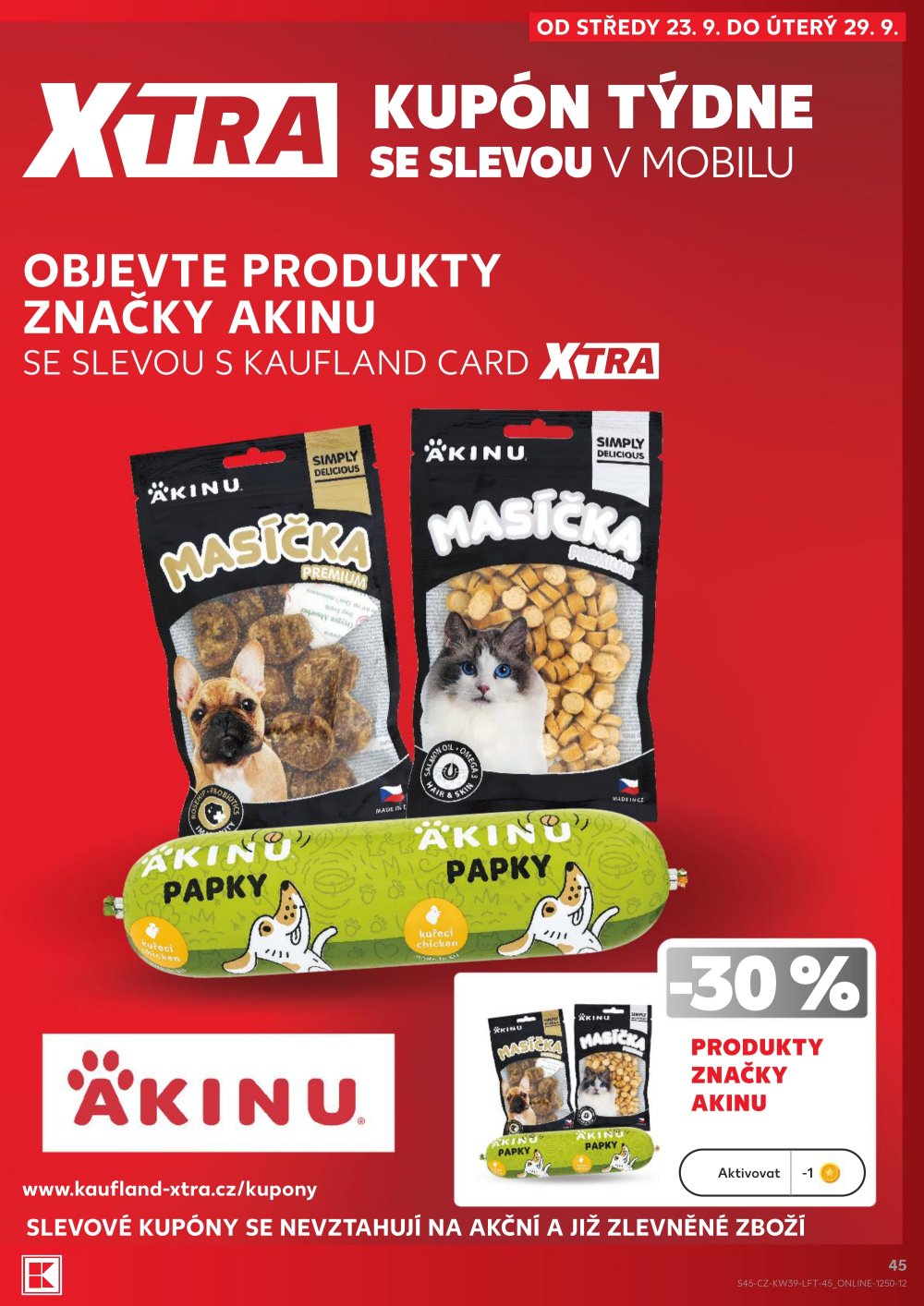 Leták Kaufland leták Praha 6 - Podbaba - strana 45