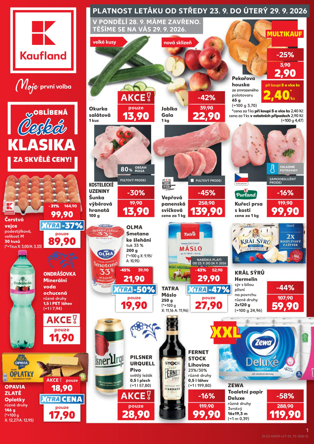Leták Kaufland leták Praha 3 - Jarov - strana 1
