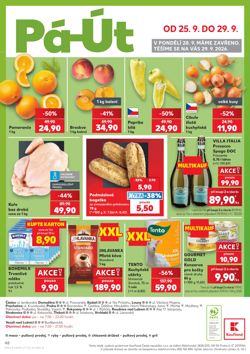 Leták Kaufland leták Praha 3 - Jarov - strana 48