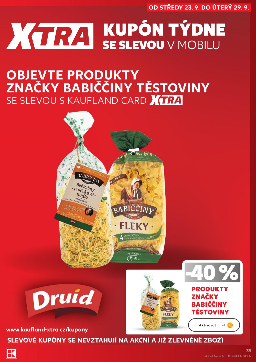 Leták Kaufland leták Praha 4 - Michle - strana 35