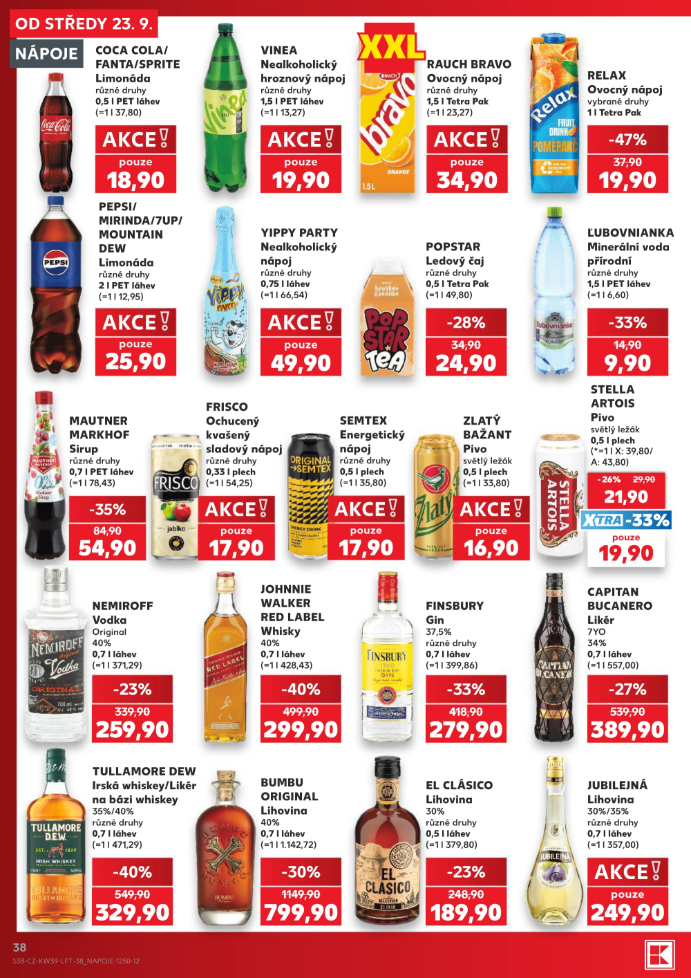 Leták Kaufland leták Praha 4 - Michle - strana 38