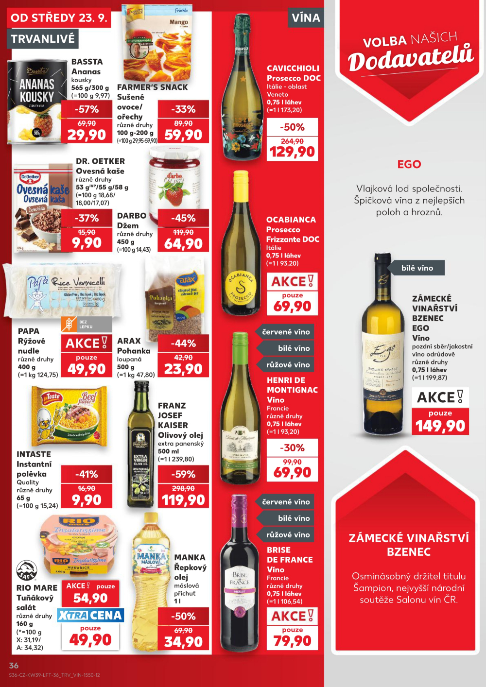 Leták Kaufland leták Moravská Třebová - strana 36