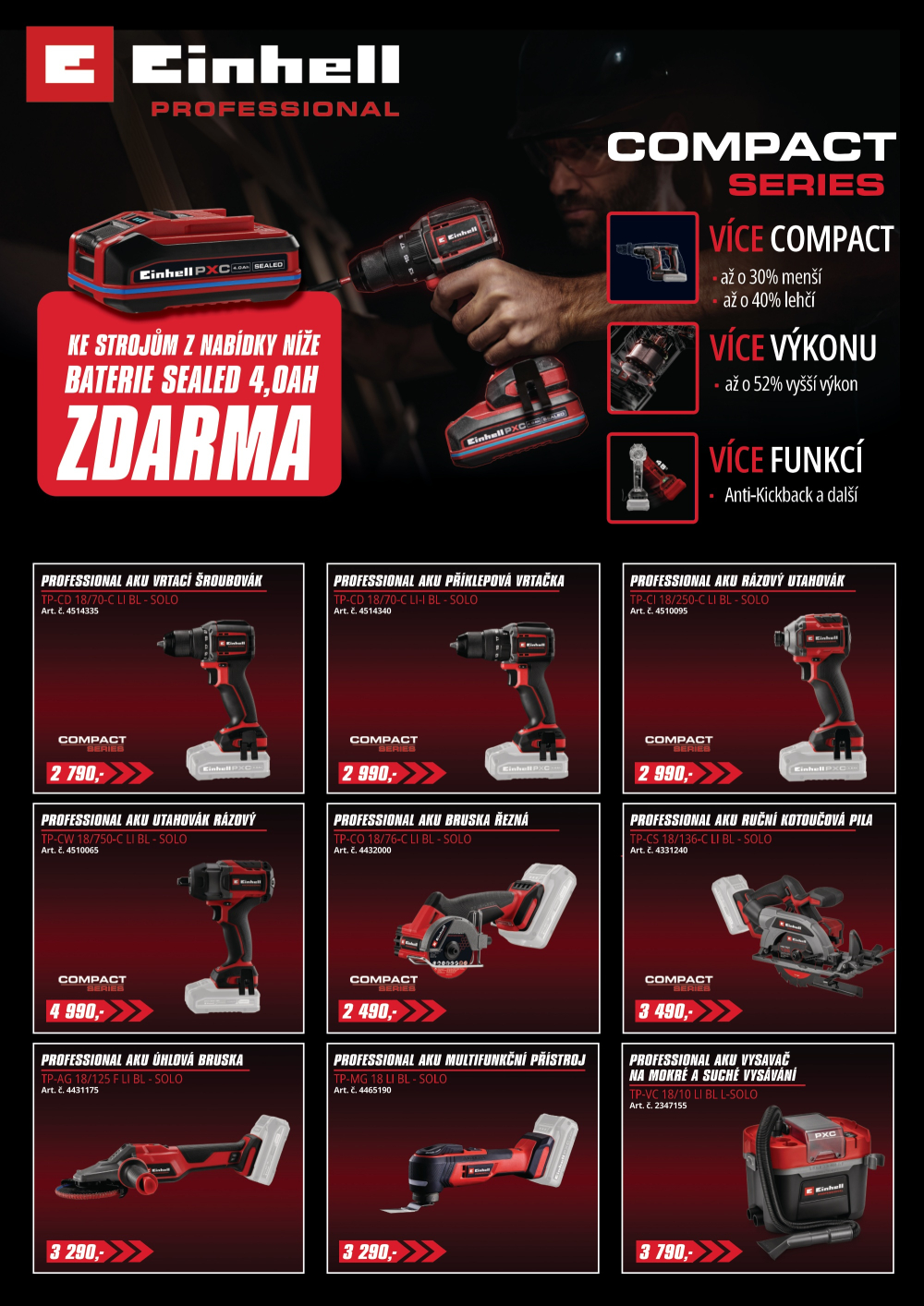 Leták Einhell leták - Professional - strana 1