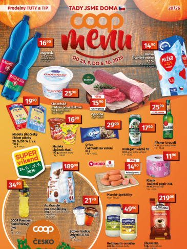 COOP leták - TIP a TUTY Menu