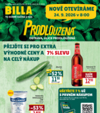 Akční leták BILLA  - Ostrava, Prodloužená