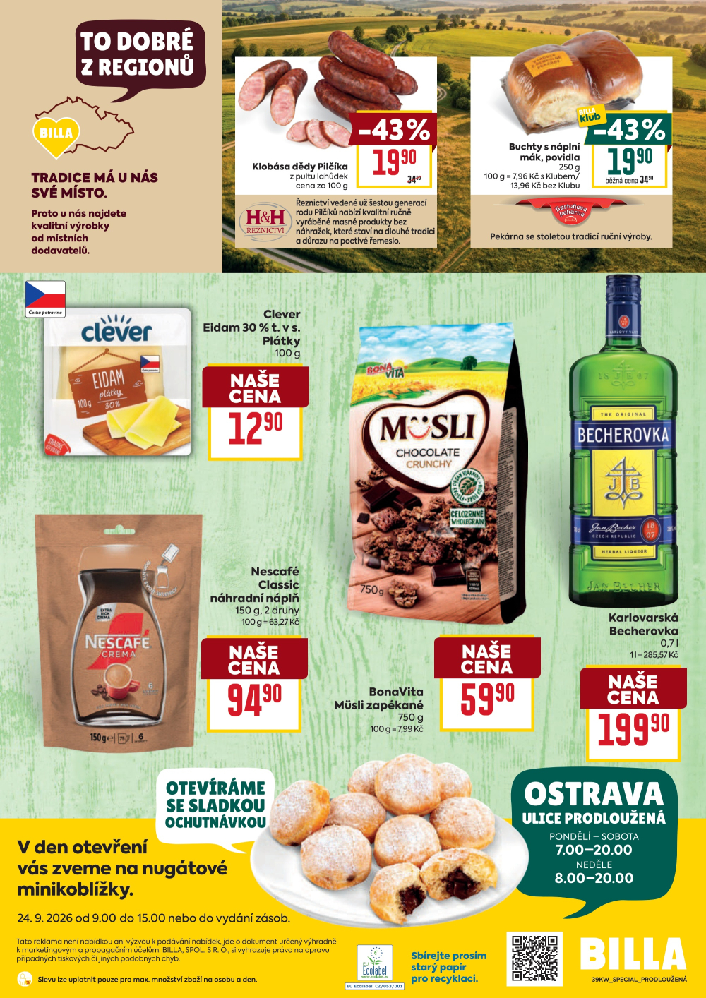 Leták BILLA leták - Ostrava, Prodloužená - strana 4