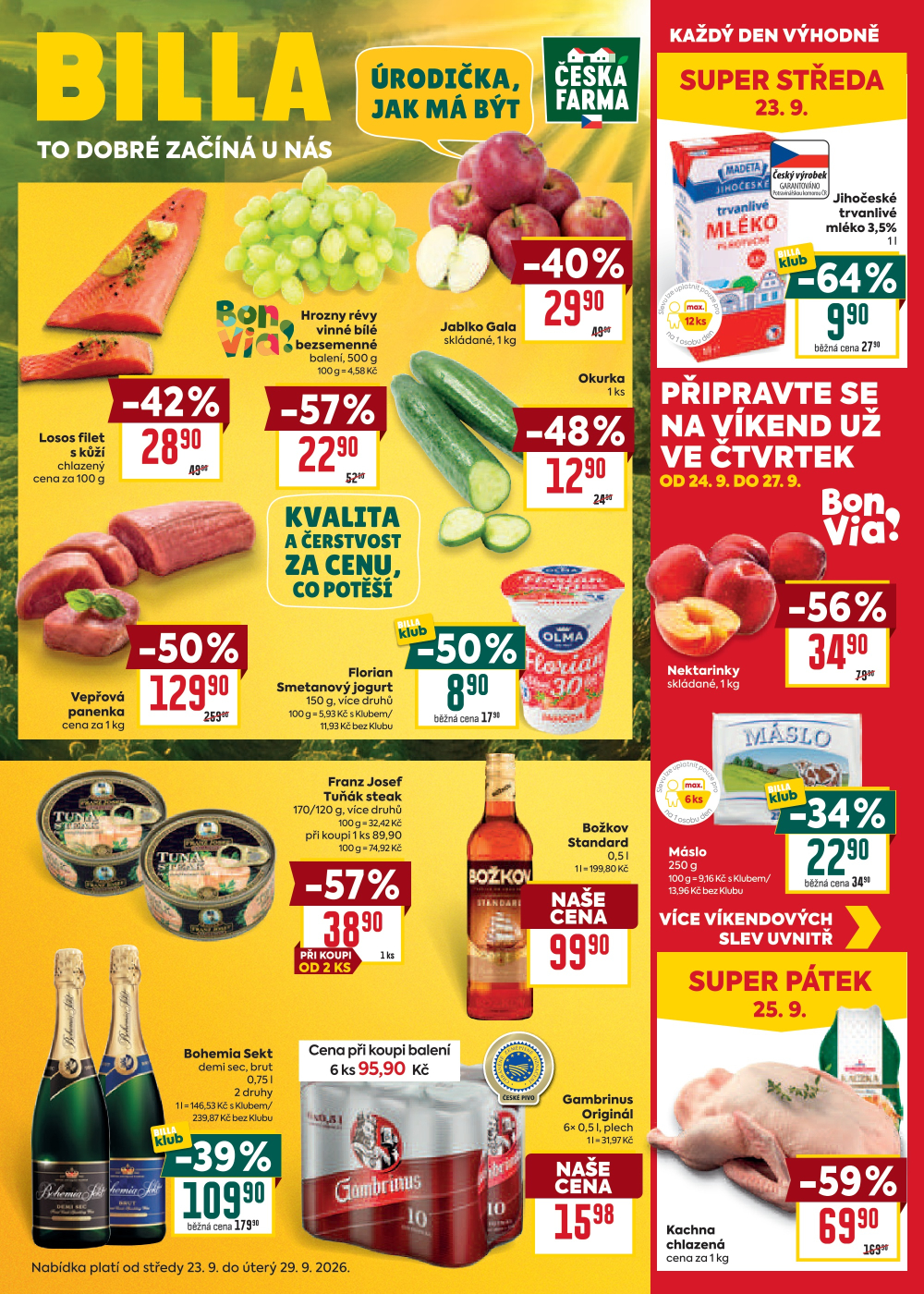 Leták BILLA velký leták - strana 1