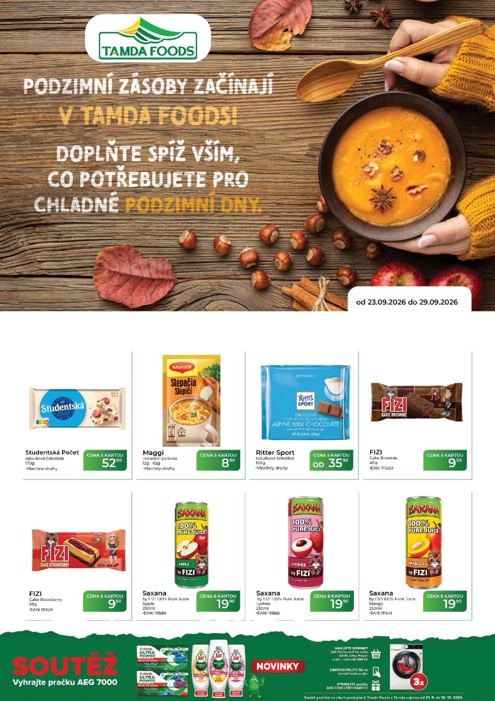 Leták TAMDA FOODS leták - strana 1