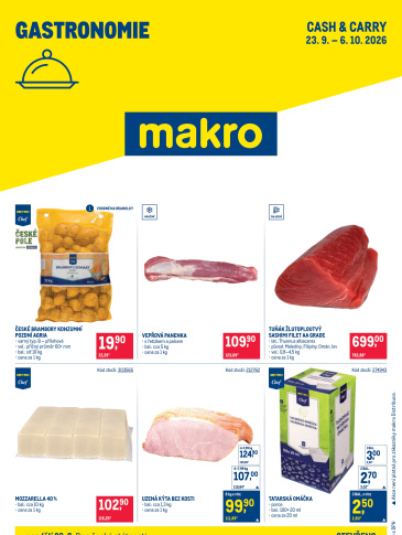 Makro leták - Gastronomie