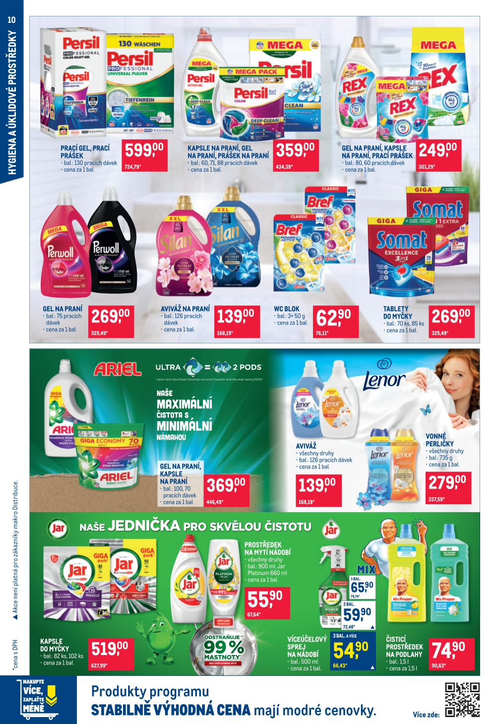 Leták Makro leták - Spotřební zboží, úklid, kosmetika - strana 10
