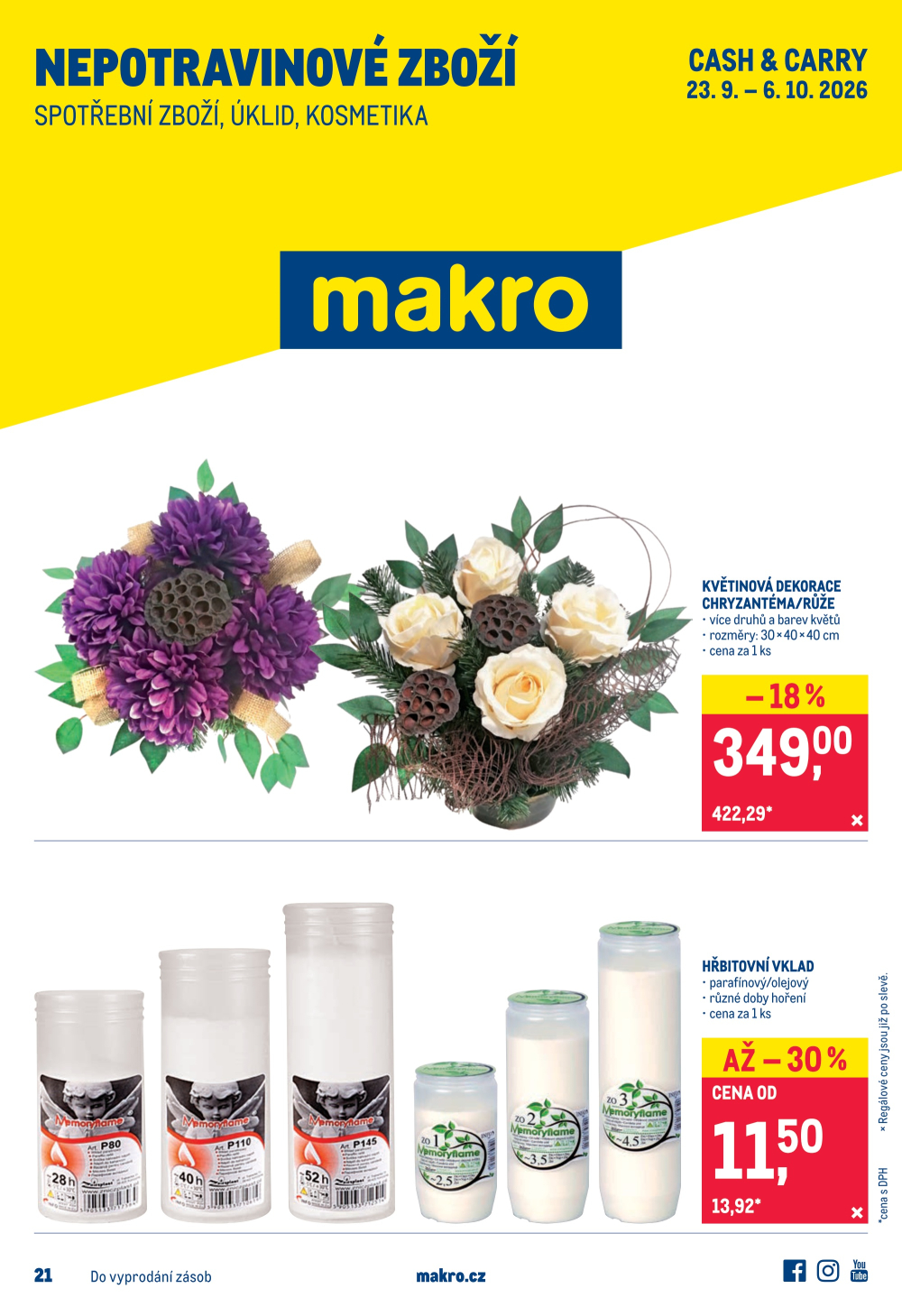 Leták Makro leták - Spotřební zboží, úklid, kosmetika - strana 1