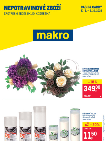 Makro leták - Spotřební zboží, úklid, kosmetika