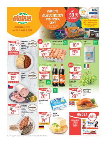 Globus leták Chotikov (Plzeň)
