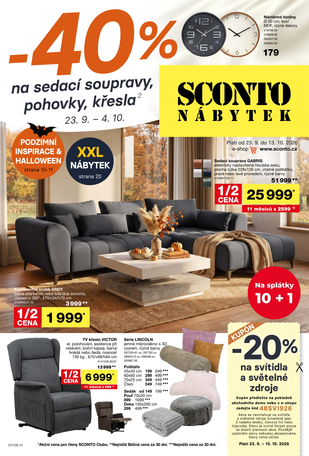 Leták SCONTO Nábytek leták - strana 1