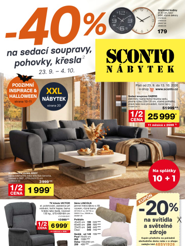 SCONTO Nábytek leták