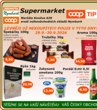 Akční leták COOP Jednota Nymburk Supermarket 