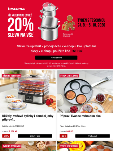 Tescoma leták - Týden s Tescomou