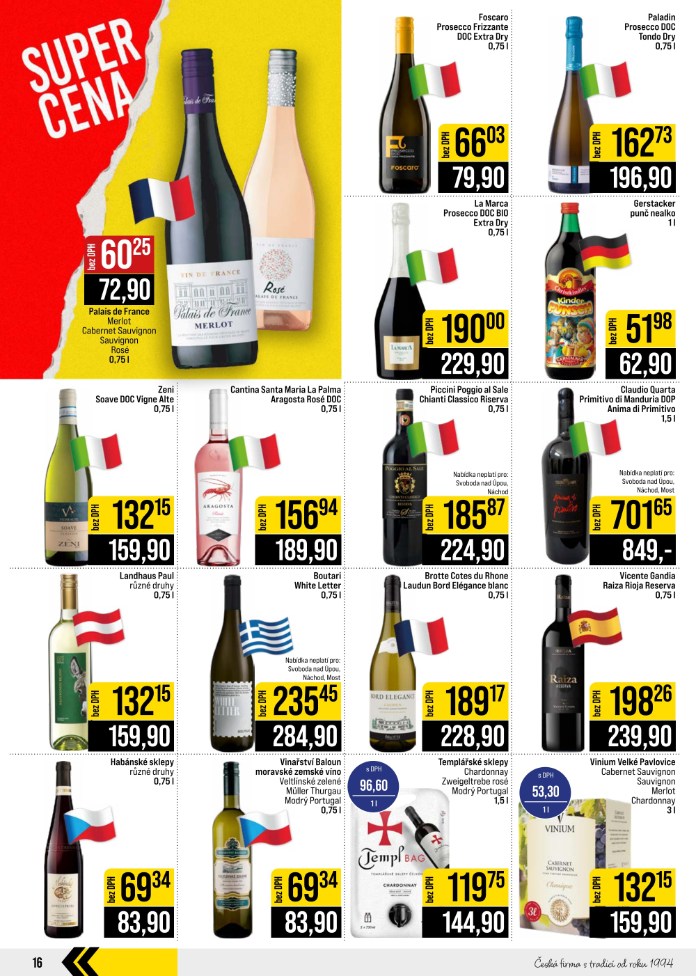 Leták JIP leták CC Cash & Carry - České Budějovice, Most, Náchod, Svoboda nad Úpou, Sušice - strana 16