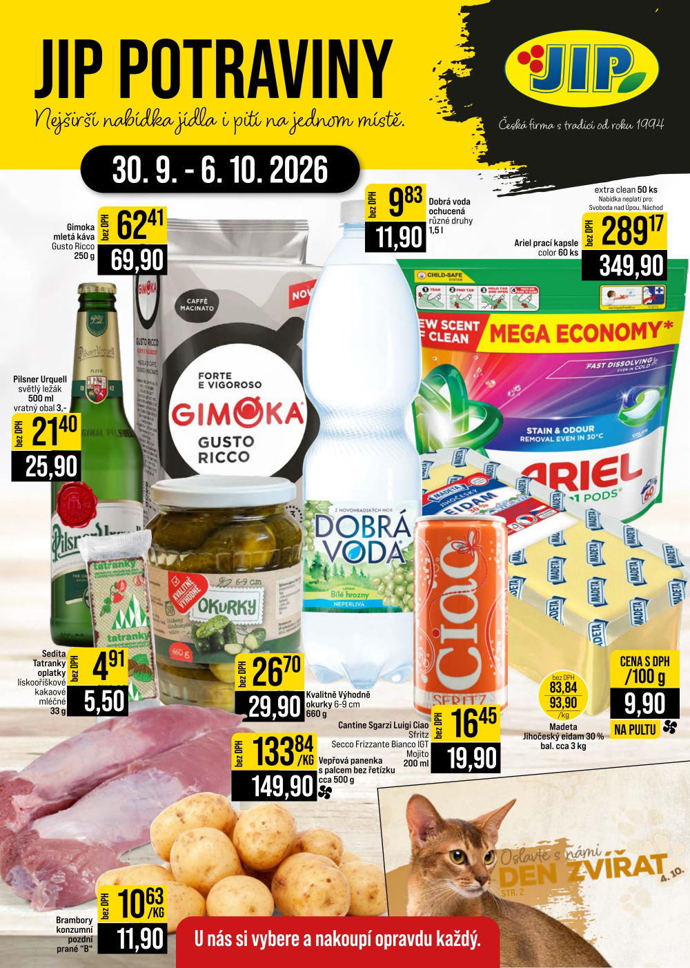 Leták JIP leták CC Cash & Carry - České Budějovice, Most, Náchod, Svoboda nad Úpou, Sušice - strana 1