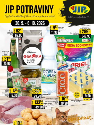 JIP leták CC Cash & Carry - České Budějovice, Most, Náchod, Svoboda nad Úpou, Sušice