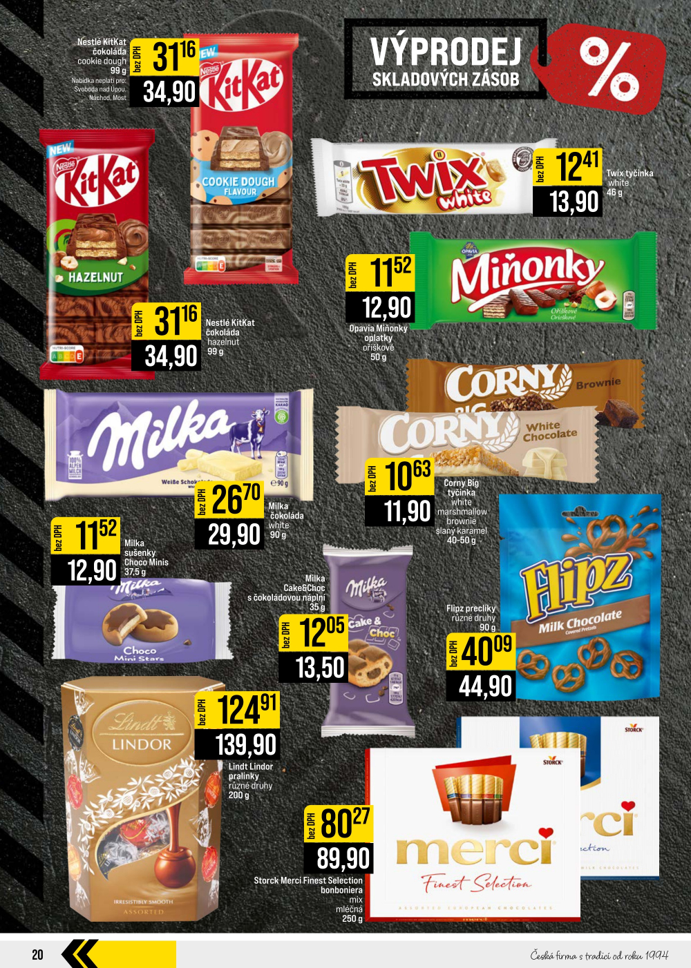 Leták JIP leták CC Cash & Carry - České Budějovice, Most, Náchod, Svoboda nad Úpou, Sušice - strana 20