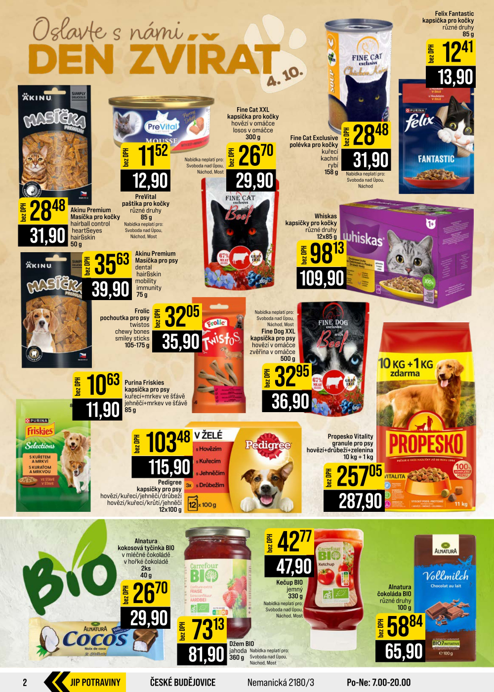 Leták JIP leták CC Cash & Carry - České Budějovice, Most, Náchod, Svoboda nad Úpou, Sušice - strana 2
