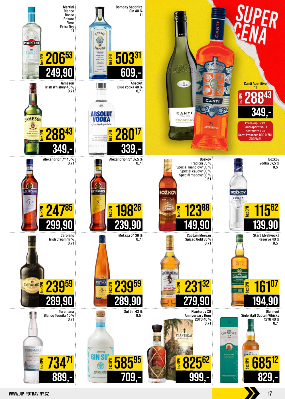 Leták JIP leták CC Cash & Carry - Brno, Ostrava, Praha, Polička, Olomouc, Karlovy Vary, Zlín, Jilemnice, Pardubice - strana 17