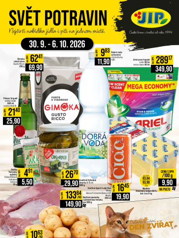 JIP leták CC Cash & Carry - Brno, Ostrava, Praha, Polička, Olomouc, Karlovy Vary, Zlín, Jilemnice, Pardubice