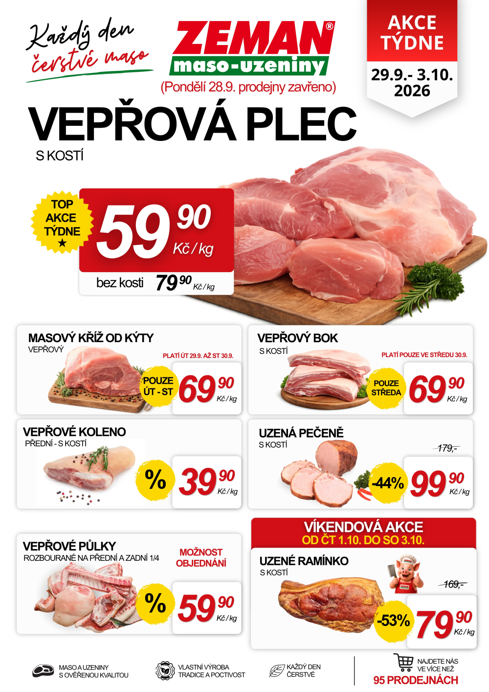 Leták ZEMAN maso - uzeniny leták - strana 1