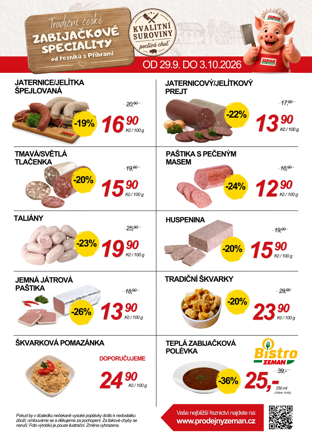 Leták ZEMAN maso - uzeniny leták - strana 2
