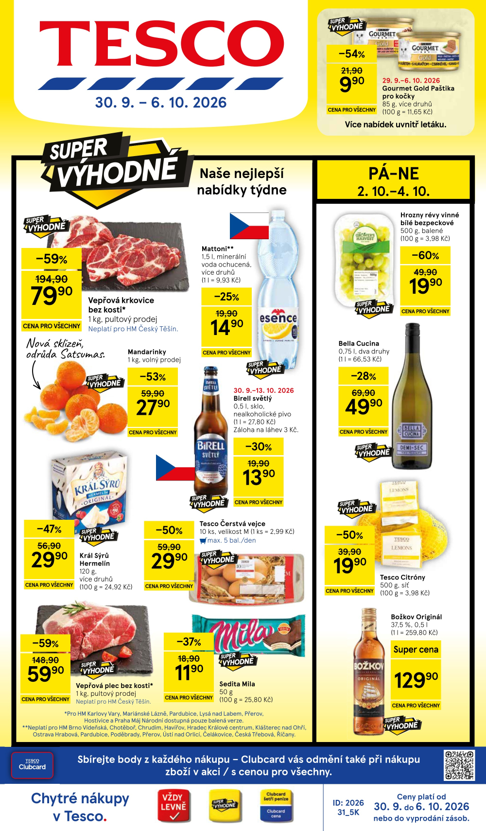 Leták Tesco hypermarket leták - strana 1