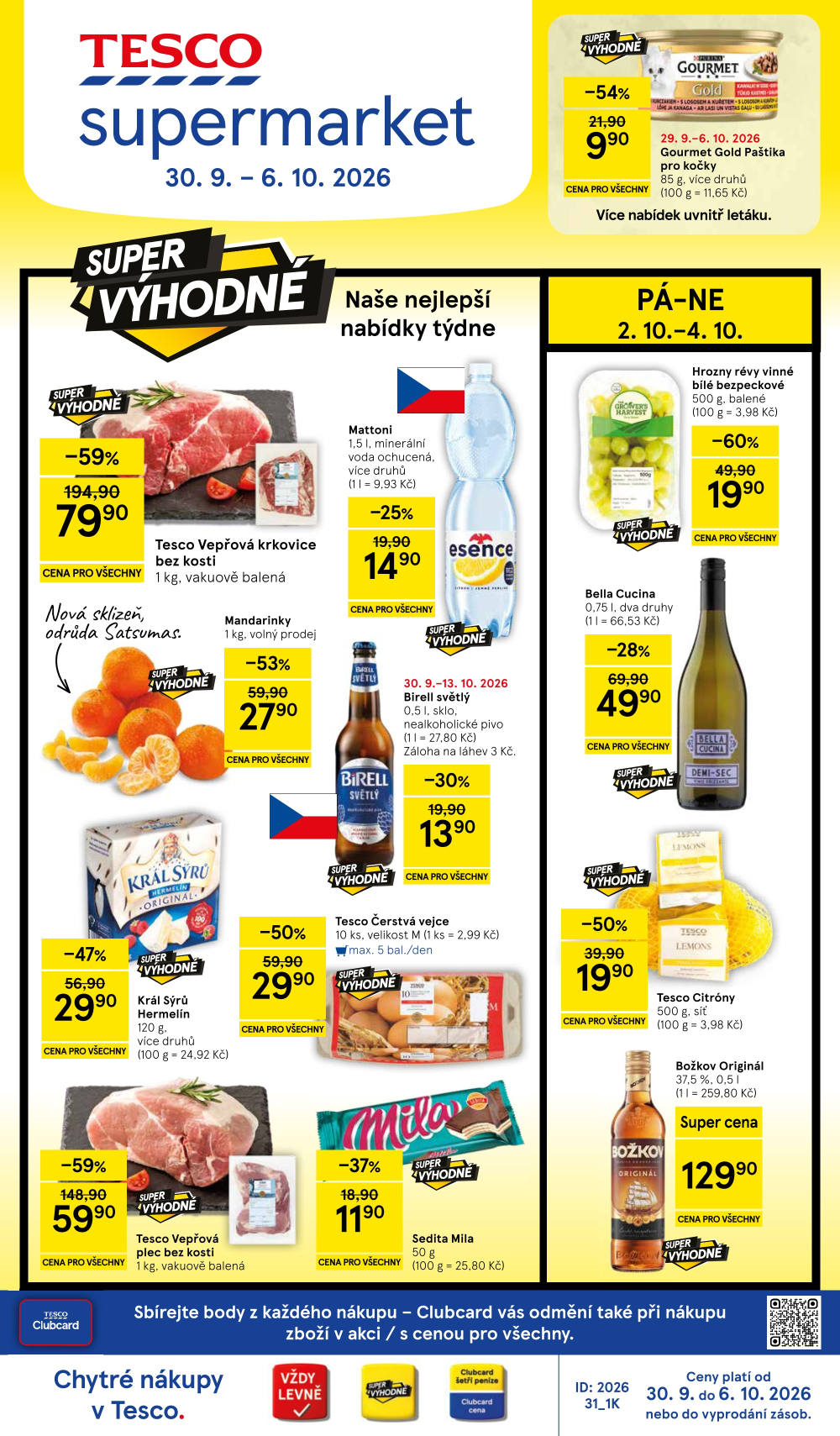 Leták Tesco supermarket leták - strana 1