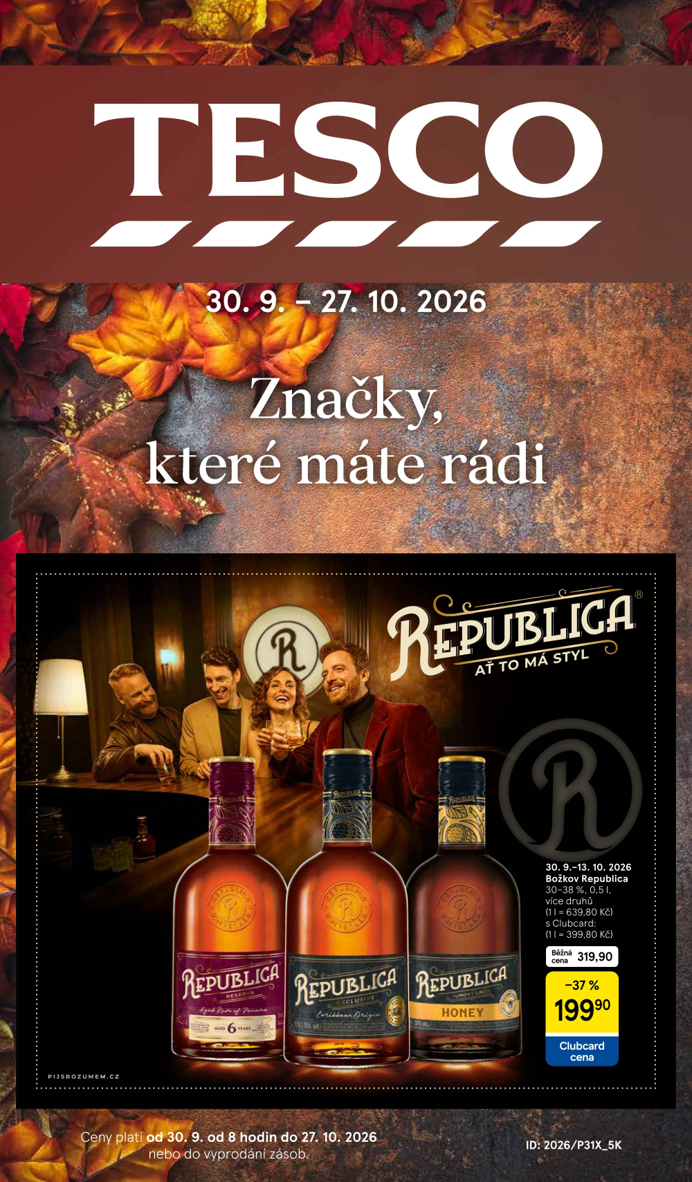 Leták Tesco Hypermarket - Značky, které máte rádi - strana 1