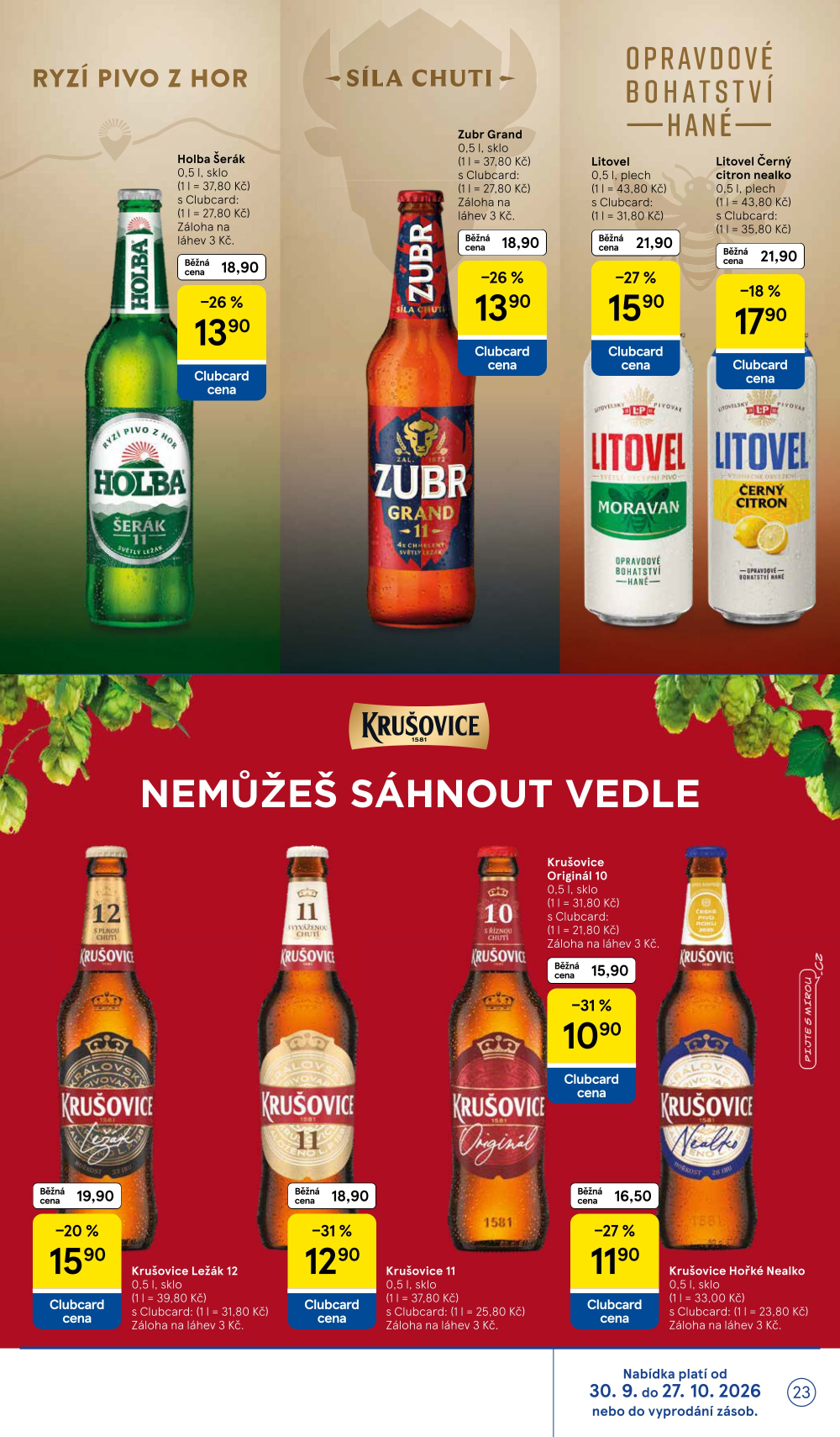 Leták Tesco Hypermarket - Značky, které máte rádi - strana 23