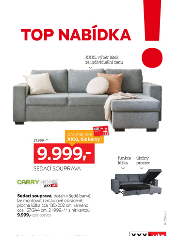 XXXLutz leták - TOP nabídka Sedací souprava