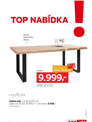 XXXLutz leták - TOP nabídka Jídelní stůl
