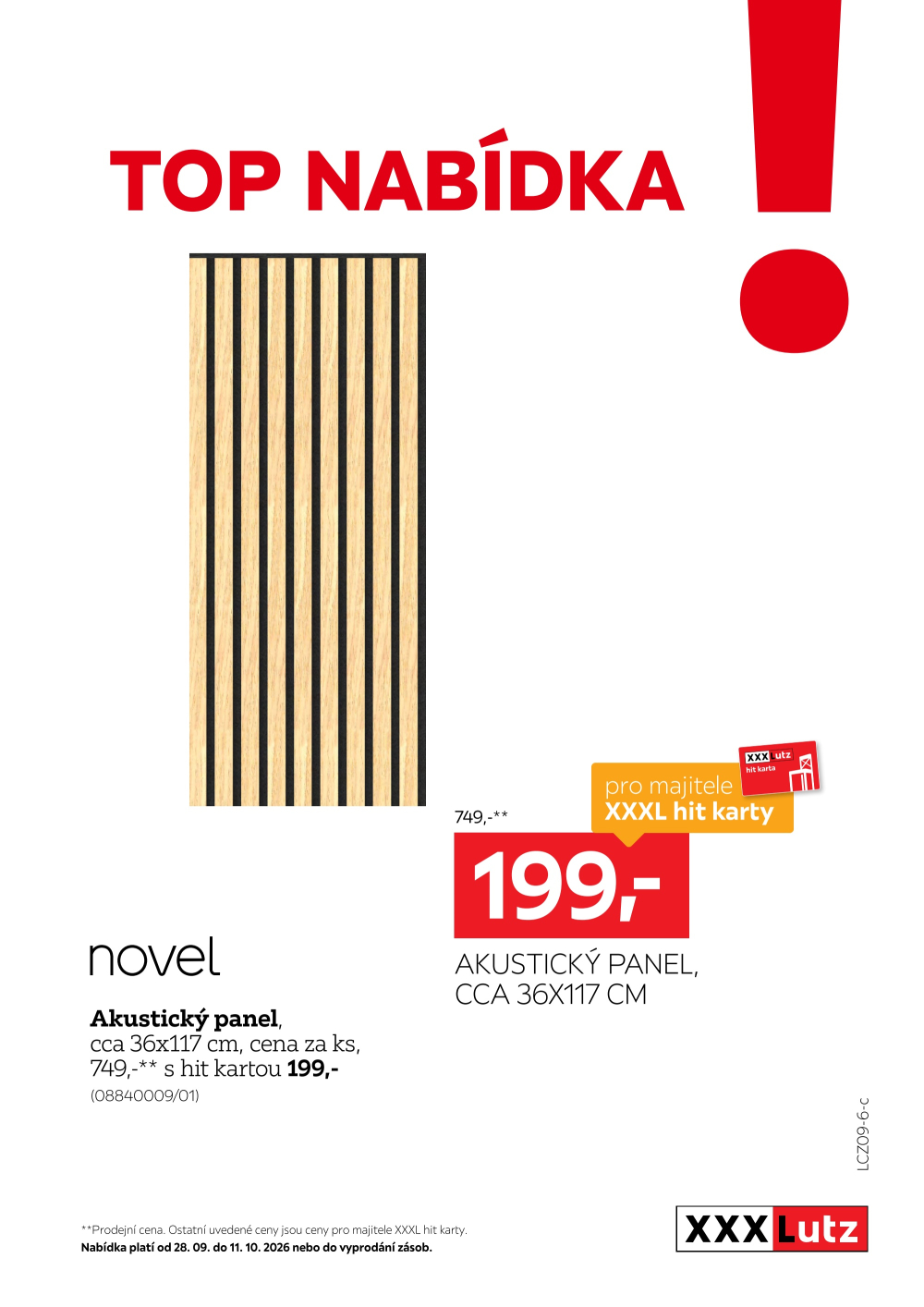 Leták XXXLutz leták - TOP nabídka Akustický panel - strana 1