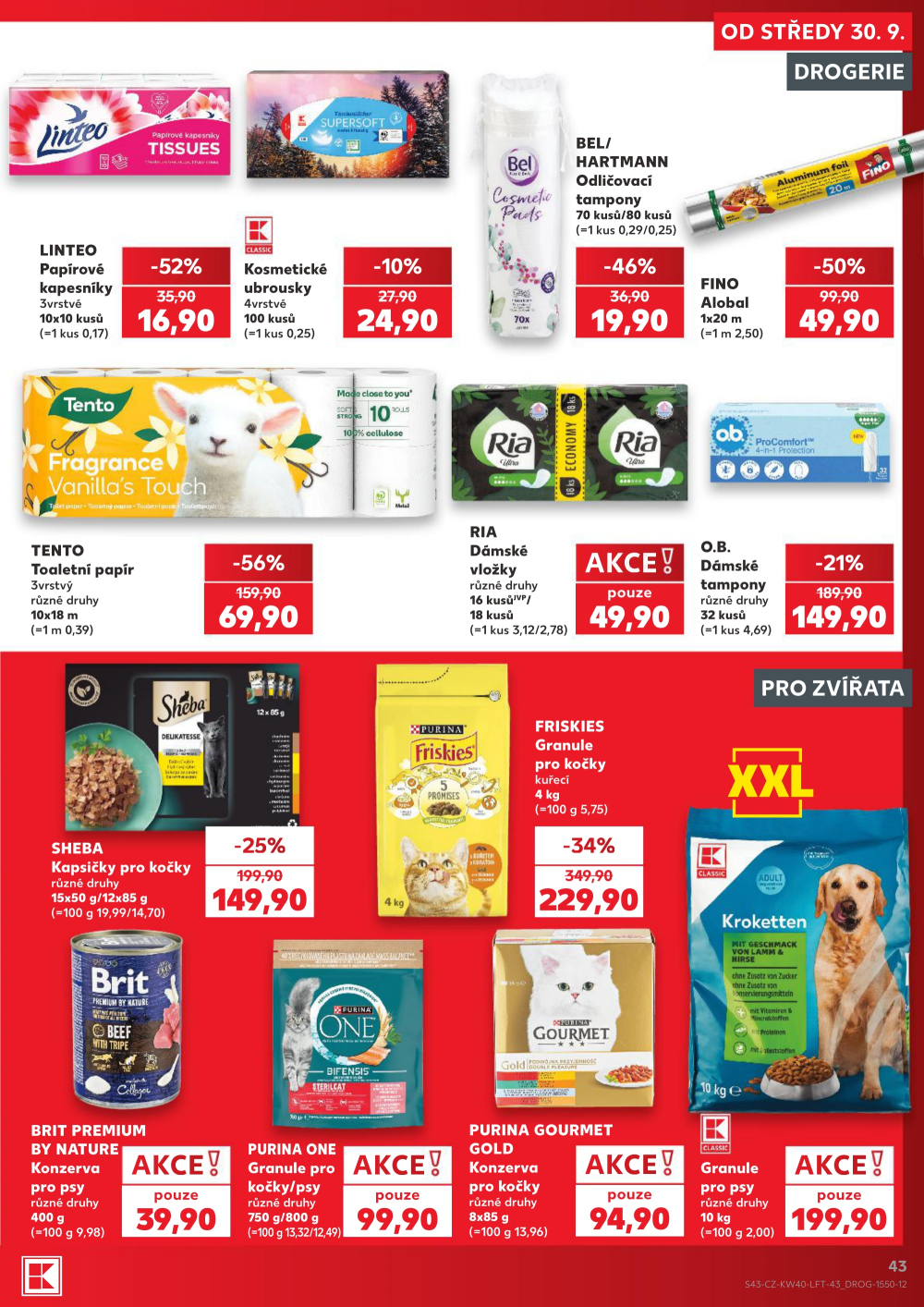 Leták Kaufland leták Praha 3 - Jarov - strana 43