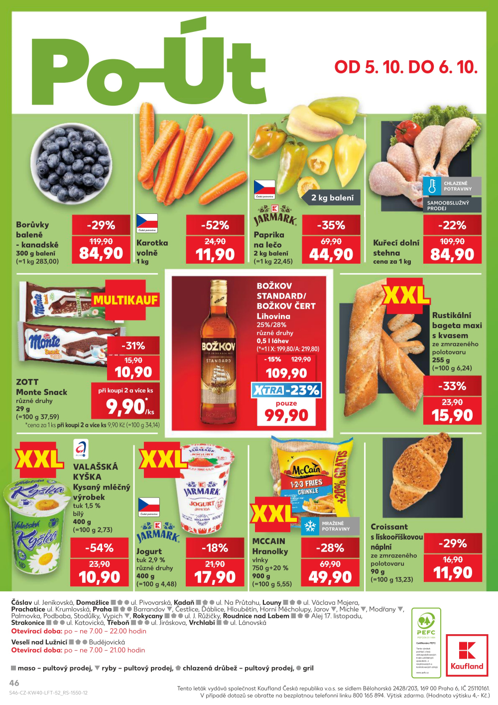 Leták Kaufland leták Praha 4 - Michle - strana 46