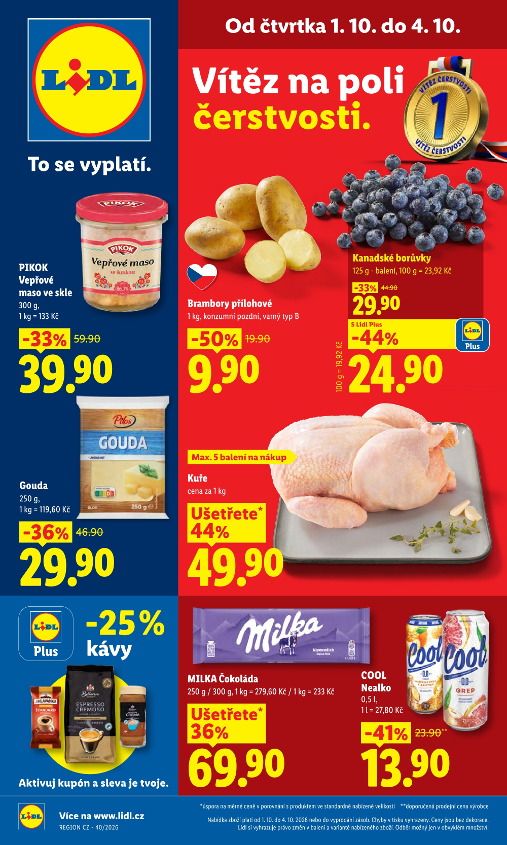 Leták Lidl leták od čtvrtka - strana 1
