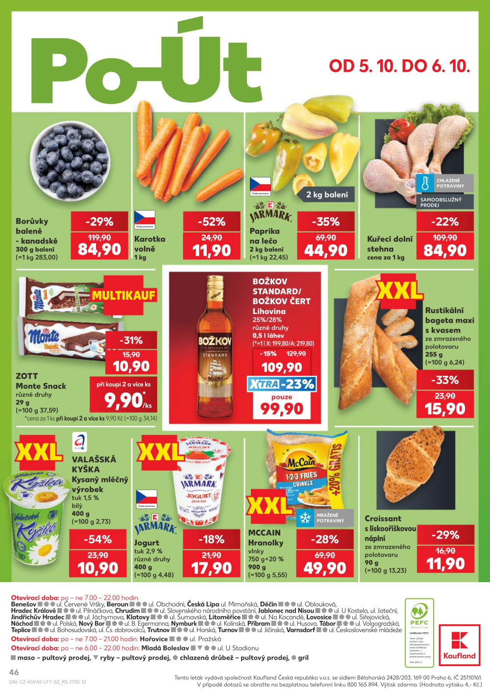 Leták Kaufland leták Jablonec nad Nisou, Jateční - strana 46