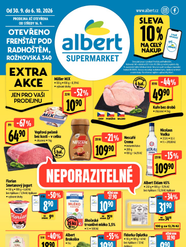 Albert Supermarket leták - Frenštát pod Radhoštěm, Rožnovská