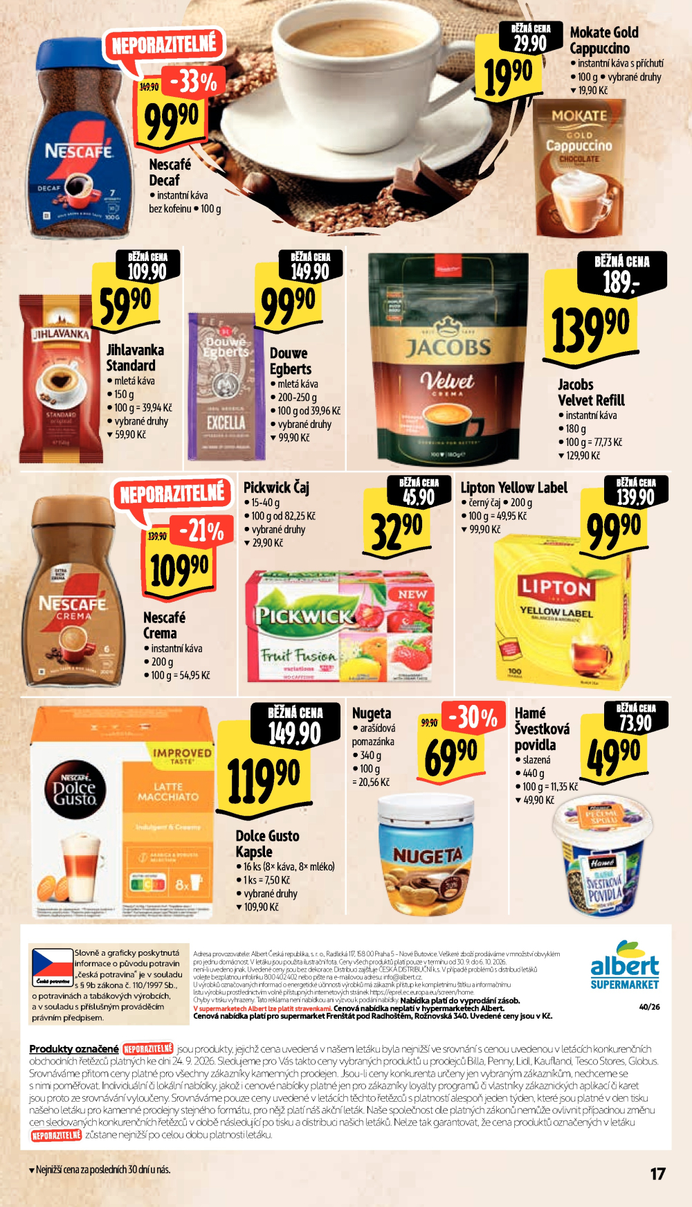 Leták Albert Supermarket leták - Frenštát pod Radhoštěm, Rožnovská - strana 31