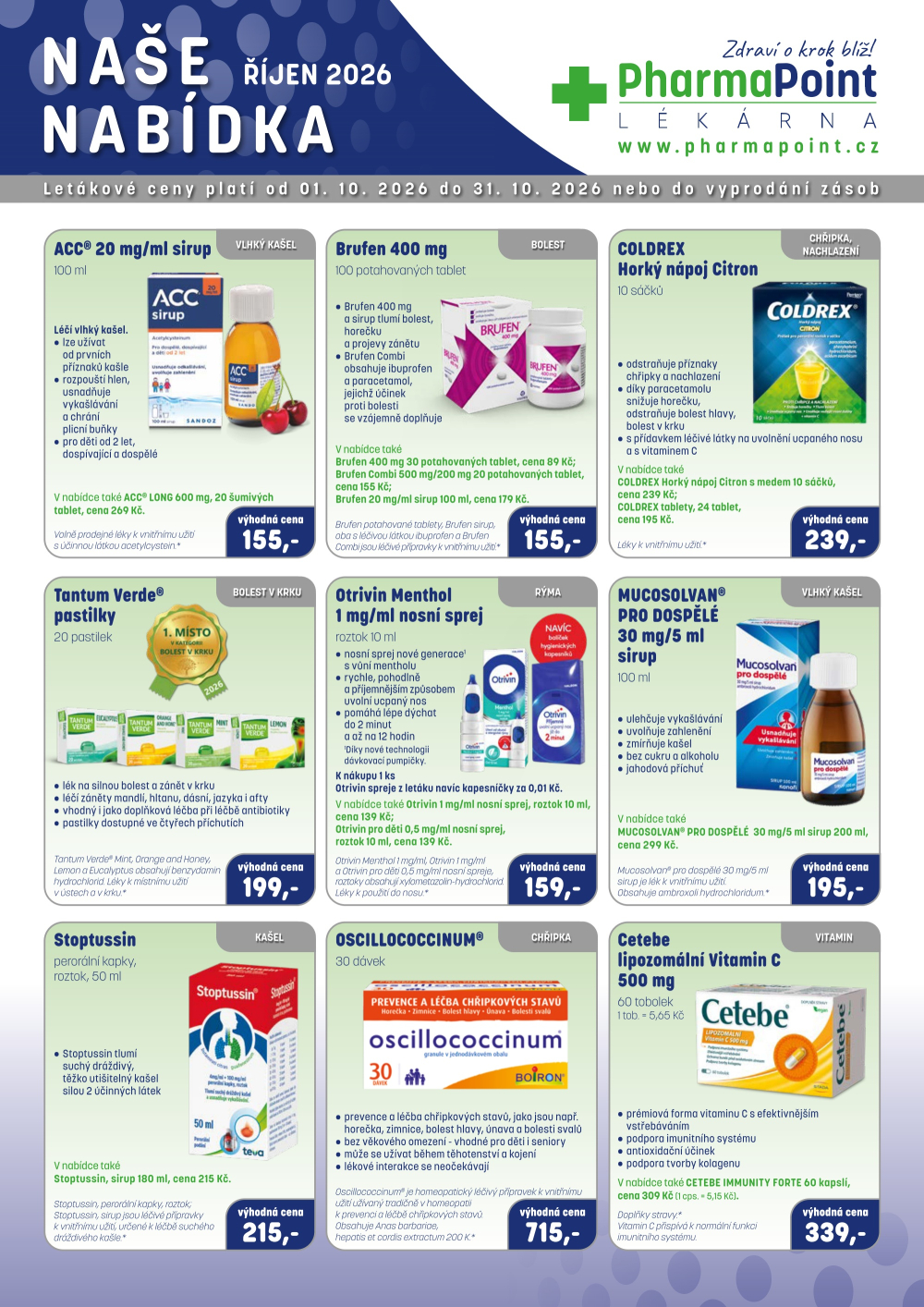 Leták PharmaPoint leták B - strana 1